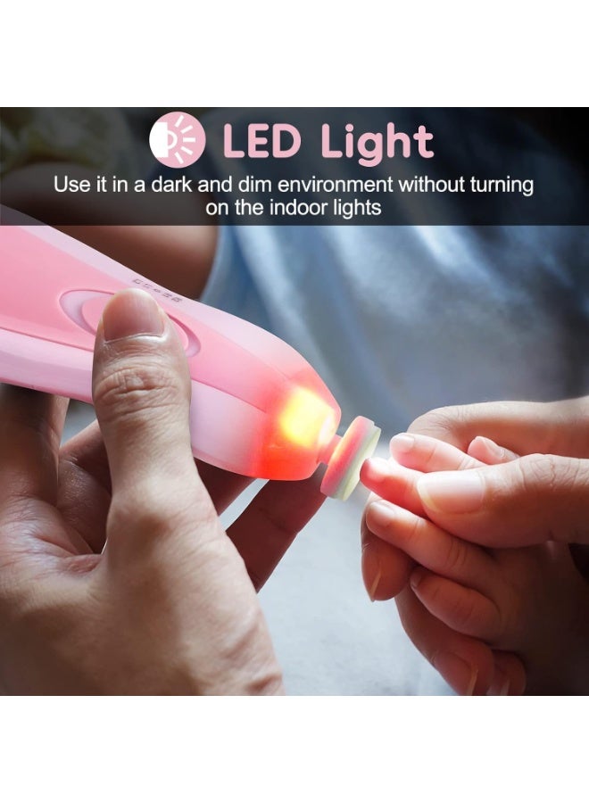 7 Pieces Electric Nail File Trimmer With Vibration Motor And Different Grinding, Polishing Heads - Image 3